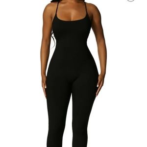 Naked Wardrobe NWOT Crossback Cami Jumpsuit